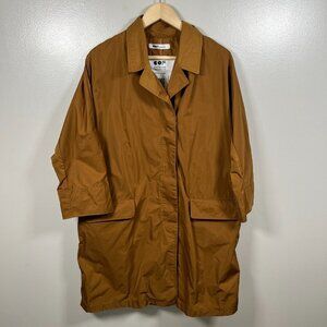 OOF WEAR Oversized Trench Coat Jacket Womens Size IT 40 US 2 Brown Minimal